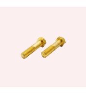 Brass Half Thread Hex Bolts DIN 933 Partial Thread, High Strength Hex Head Bolts for Construction Machinery and Heavy Industrial Equipment Assembly